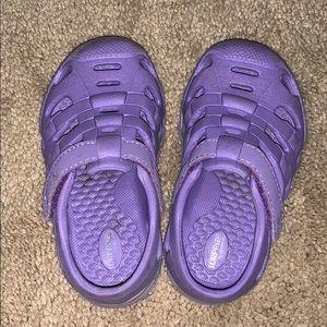 Purple toddler foam water shoes
